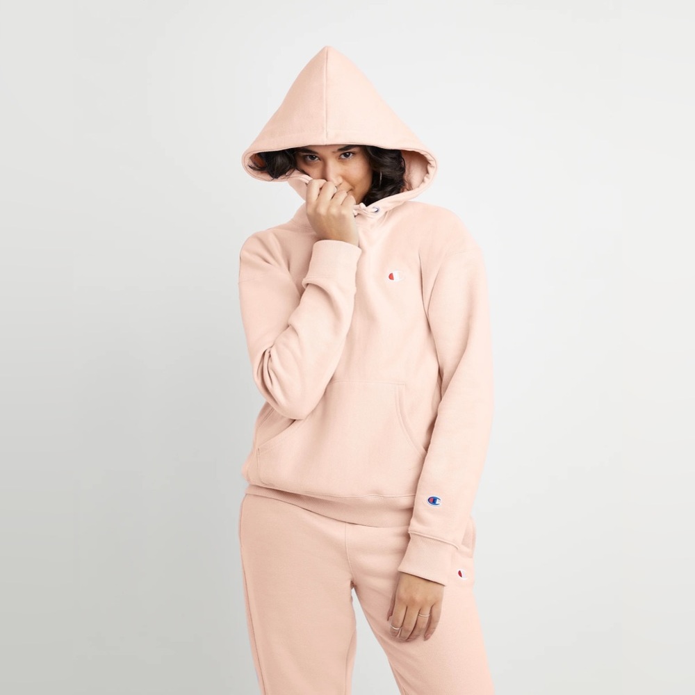 Champion peach pink women’s hoodie. Size small